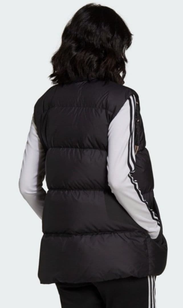 アディダス×マリメッコ コラボ リバーシブル ジップアップ ダウンベスト XS