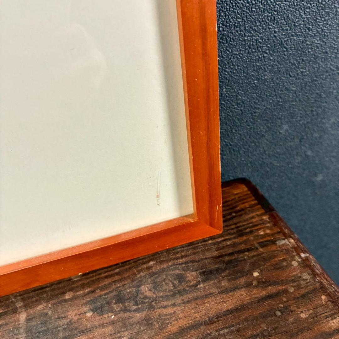 畦地梅太郎「富士山」木版画 山男 山の版画家 額縁入り