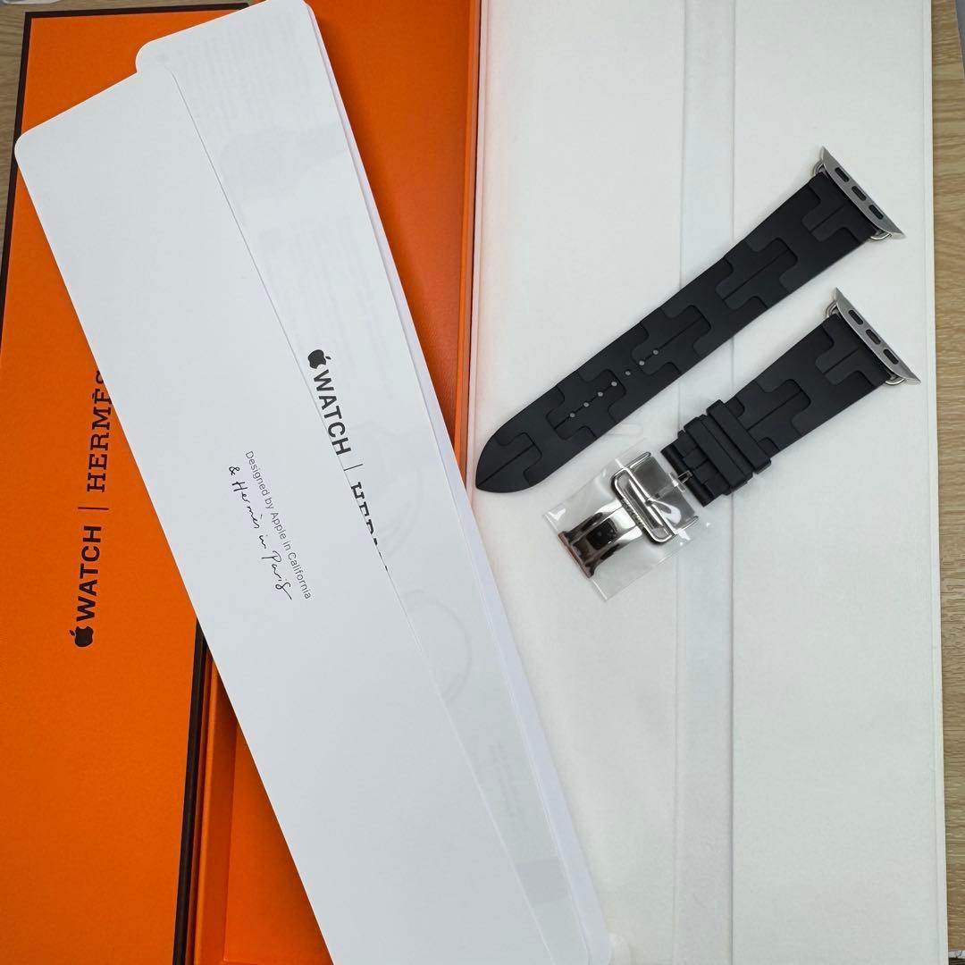 2261 46㎜未使用　Apple Watch エルメス　キリム　ブラック