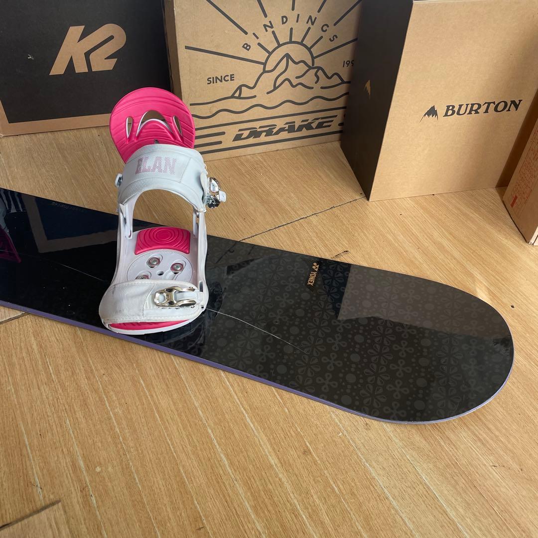 YONEX×ELAN　良質国産　バイン付スノーボードセット　ヨネックス