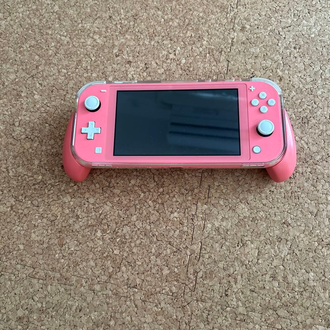 Nintendo Switch Lite 本体 充電器　持ち手付きクリアケース
