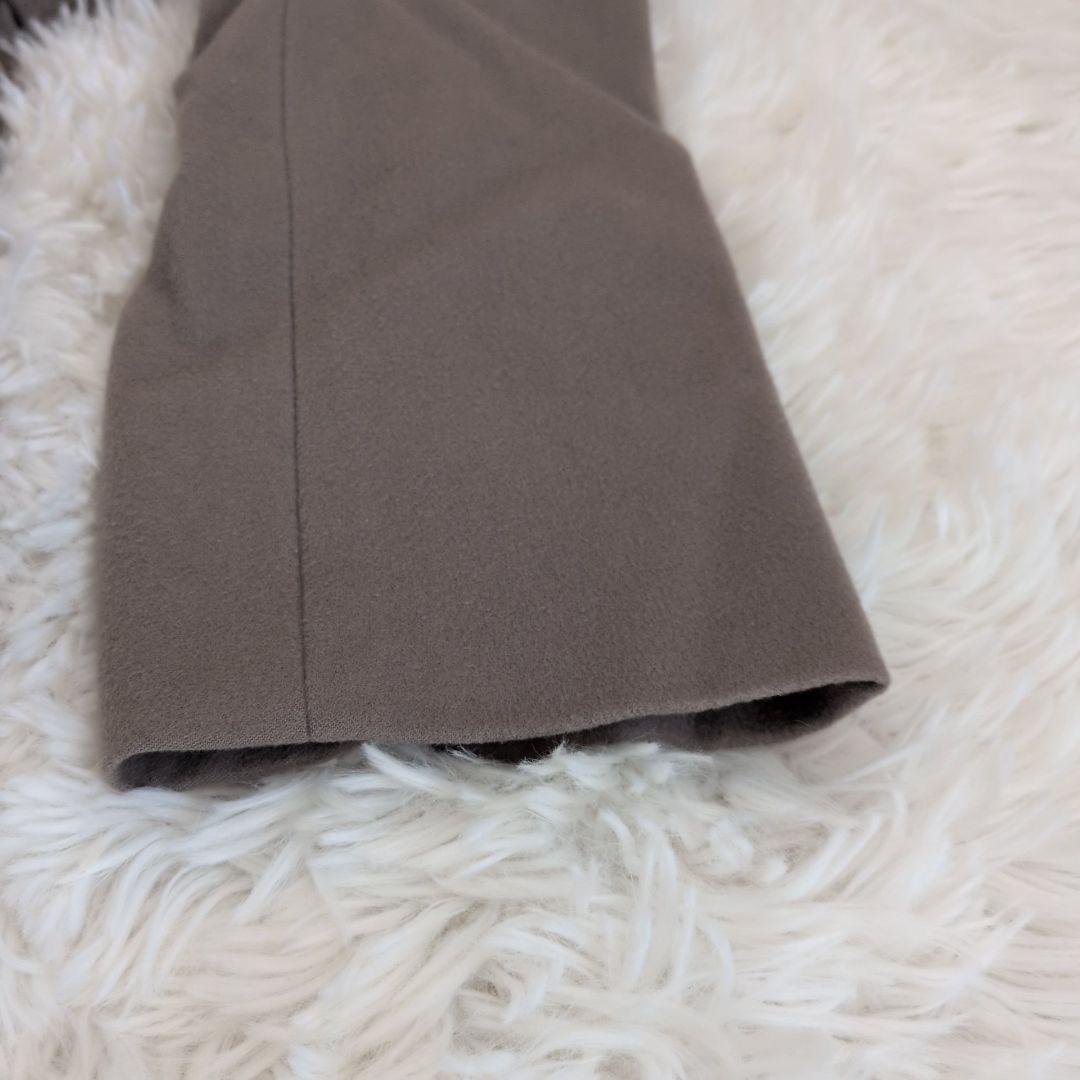 【23区】 ロングコート ウール グレージュ ロロピアーナ 大きいサイズ 46