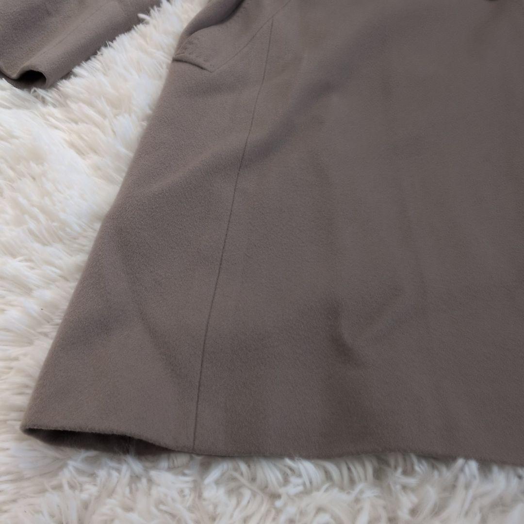 【23区】 ロングコート ウール グレージュ ロロピアーナ 大きいサイズ 46