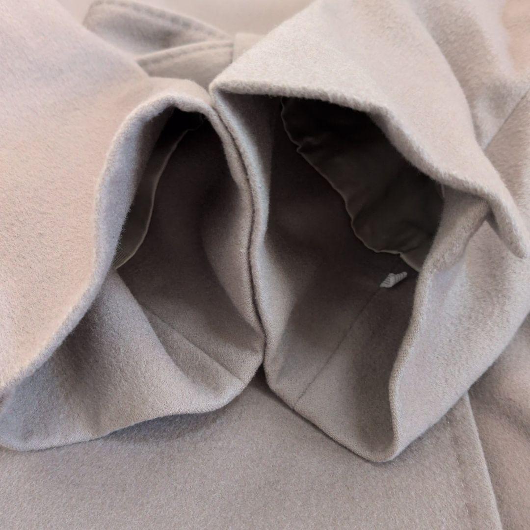 【23区】 ロングコート ウール グレージュ ロロピアーナ 大きいサイズ 46