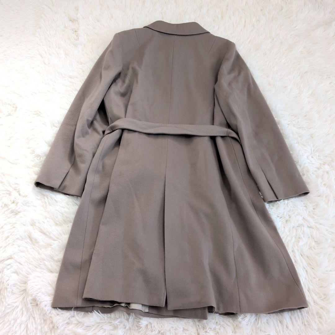 【23区】 ロングコート ウール グレージュ ロロピアーナ 大きいサイズ 46