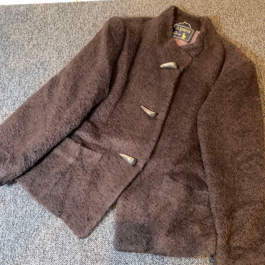 ALPACA ベビーアルパカ100%使用の素敵なジャケット　ヴィンテージ