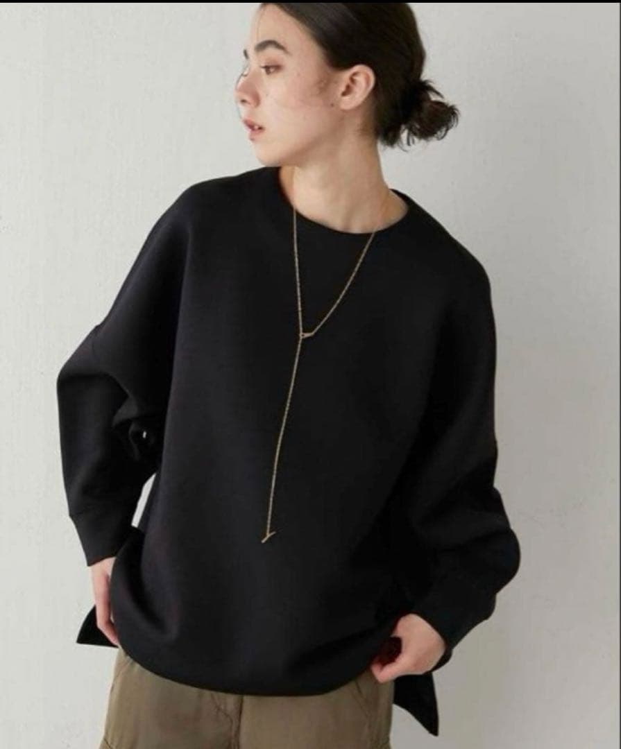 ウィムガゼット　ダンボールプルオーバー　ブラック