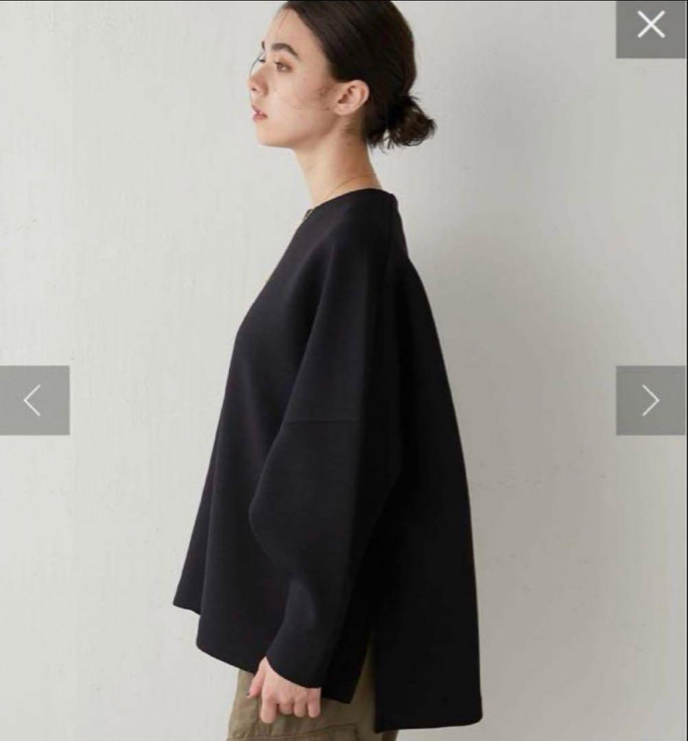 ウィムガゼット　ダンボールプルオーバー　ブラック