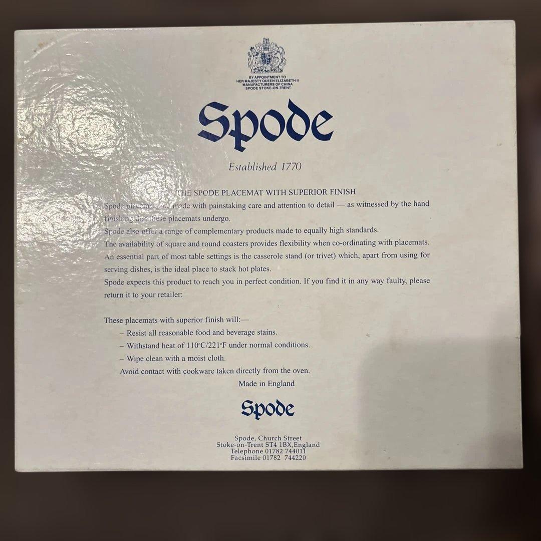 希少❗️英国Spode 社 ブルー・ルーム・コレクション ティープレート