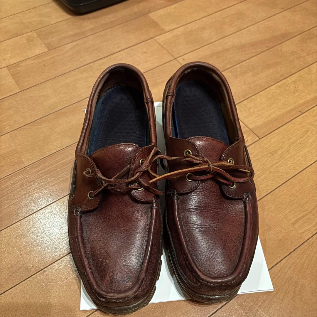 POLO ブラウン デッキシューズ　90s vintage