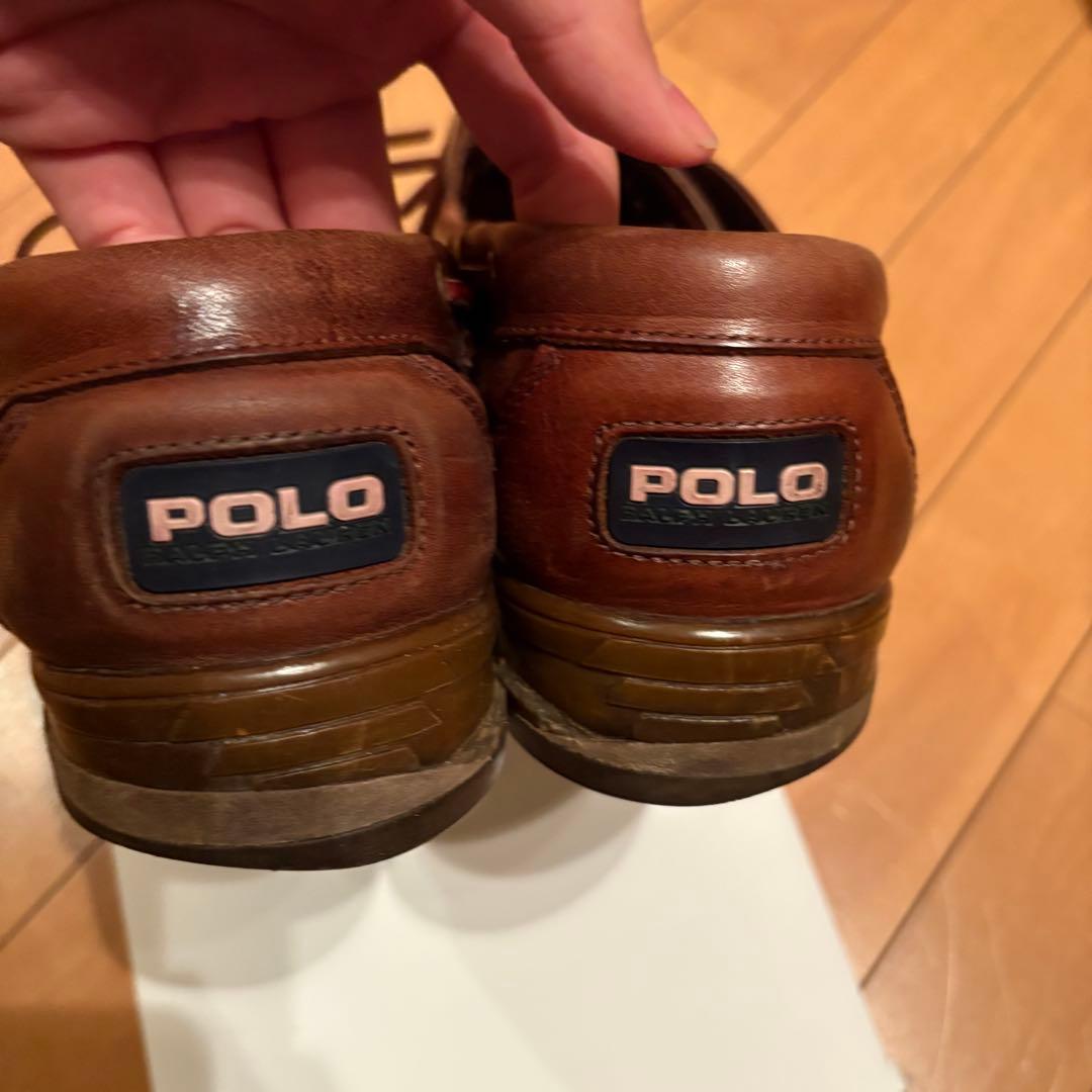 POLO ブラウン デッキシューズ　90s vintage