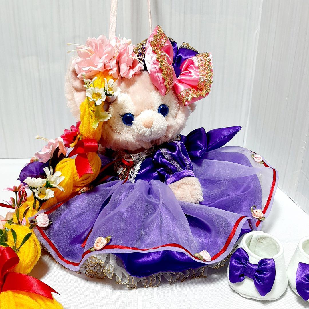 【メル】リーナベル コスチューム バタフライドレスと紫ドレスお靴セット