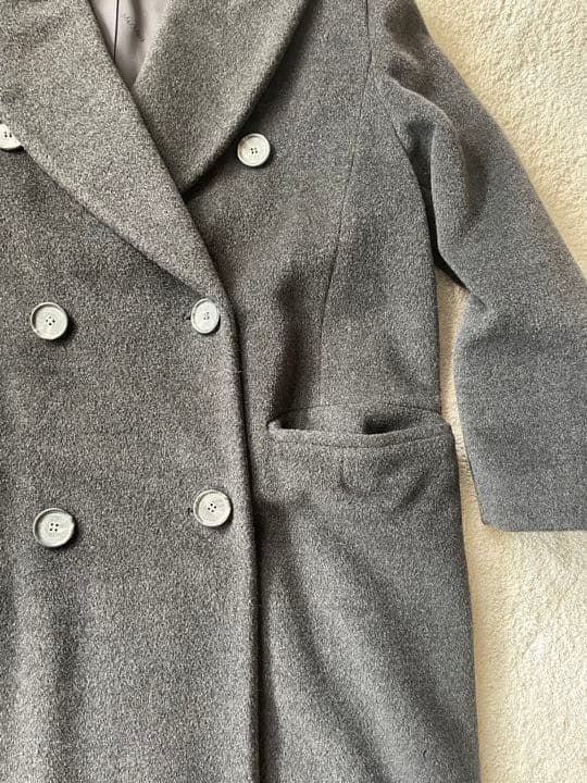 maxmara チェスターコート　チャコールグレー