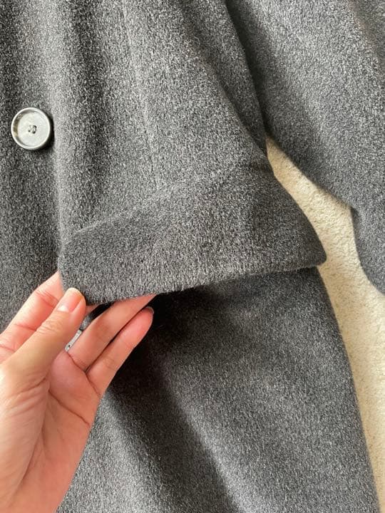 maxmara チェスターコート　チャコールグレー