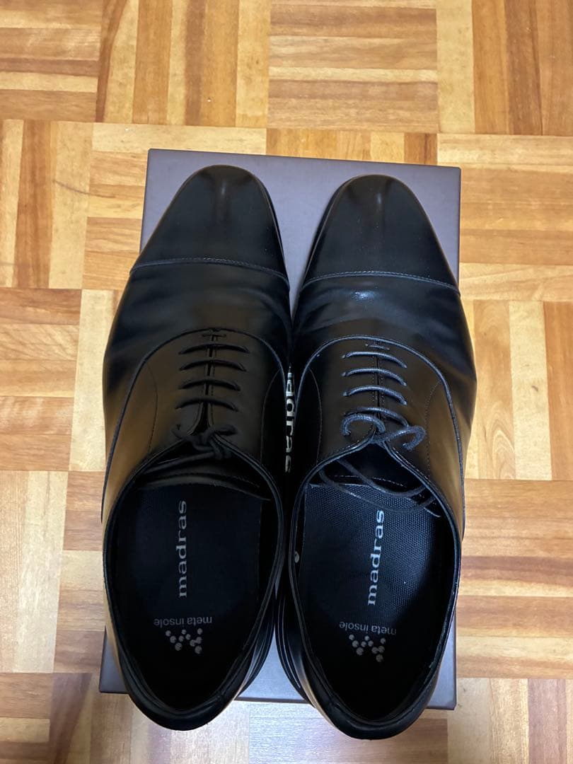 madras リカバリー メタインソール ストレートチップ レザーシューズ 27