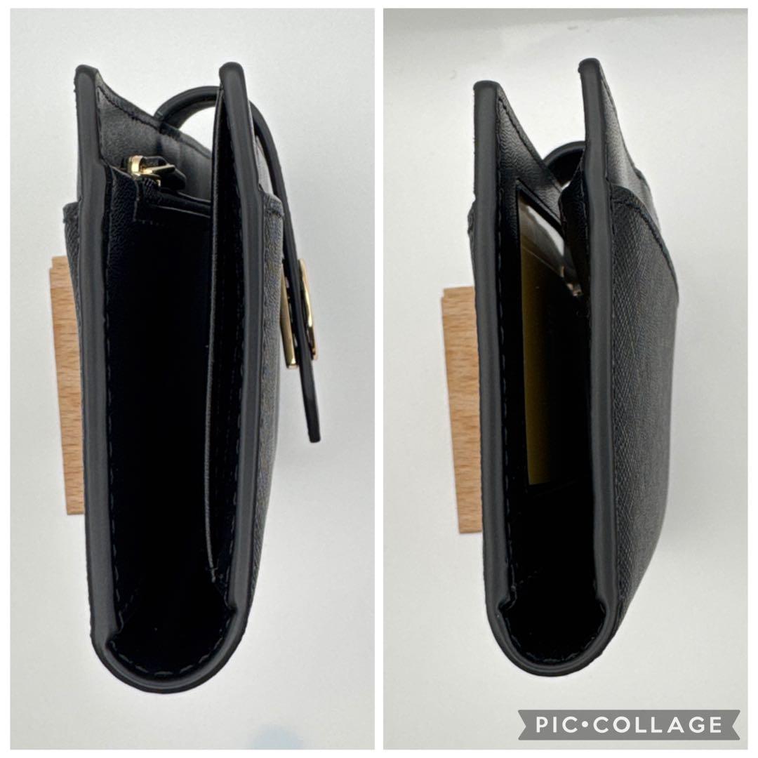 未使用　コンパクトな折り財布✨ MICHAEL KORS 折り財布 ブラック