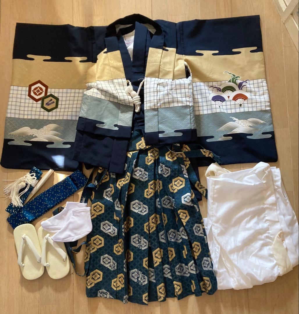 七五三 五歳伝統的な袴セット
