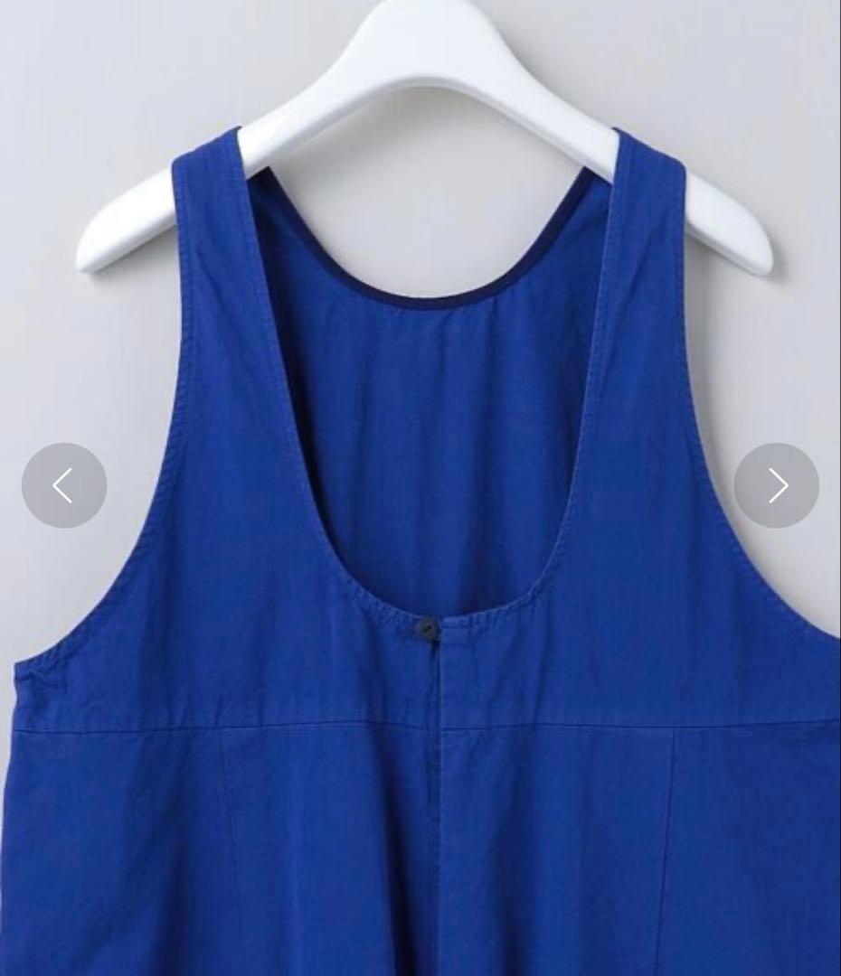 6(ROKU) COTTON GATHER オールインワン