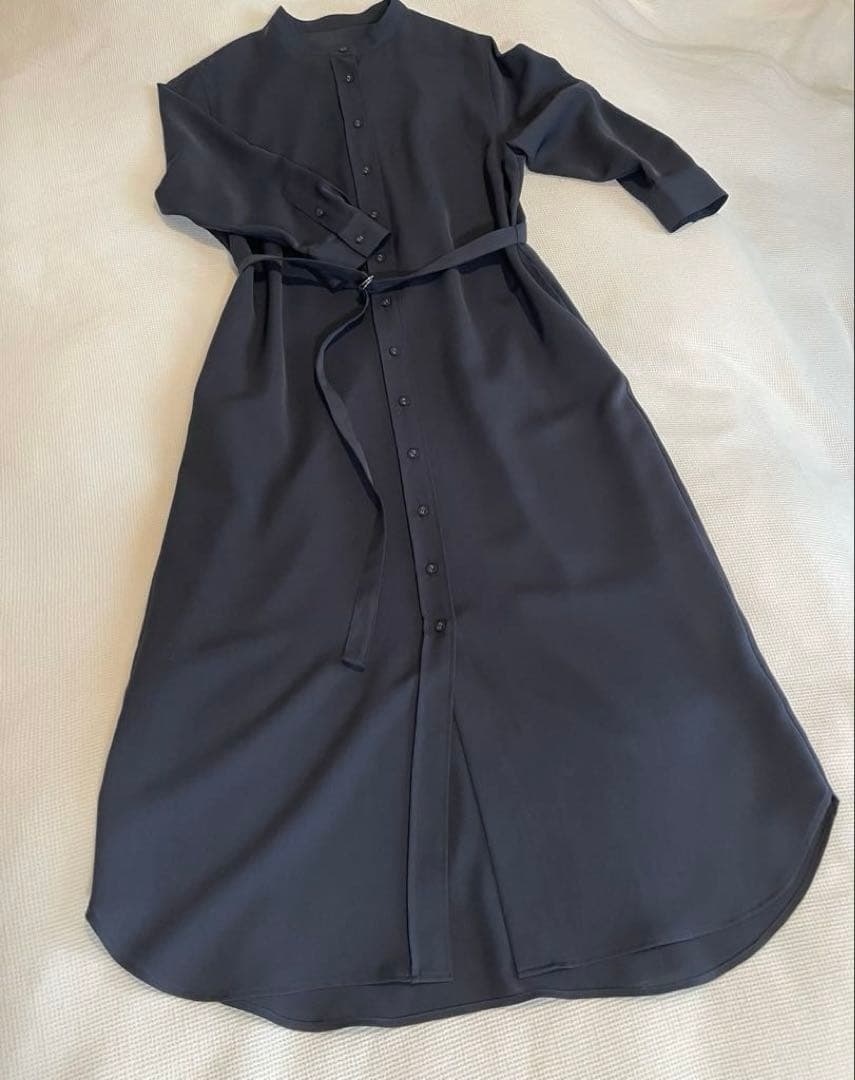 ソージュ　バンドカラーシャツワンピース