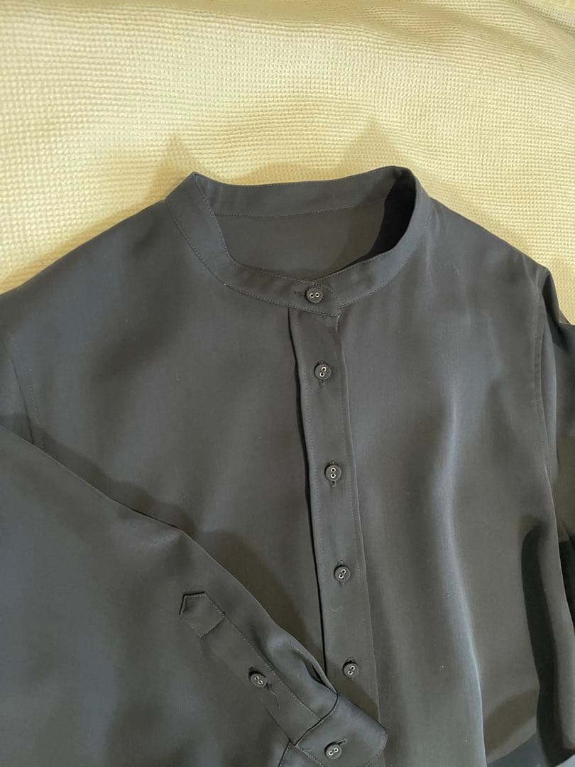 ソージュ　バンドカラーシャツワンピース