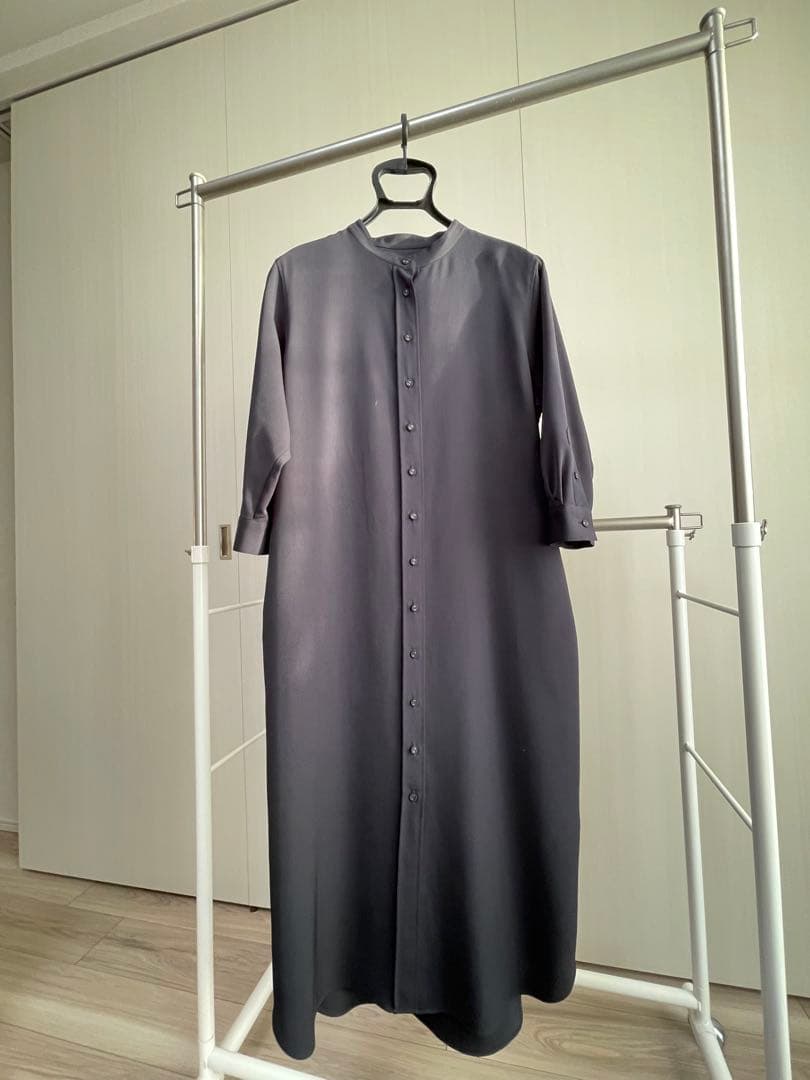 ソージュ　バンドカラーシャツワンピース