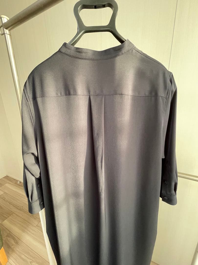 ソージュ　バンドカラーシャツワンピース