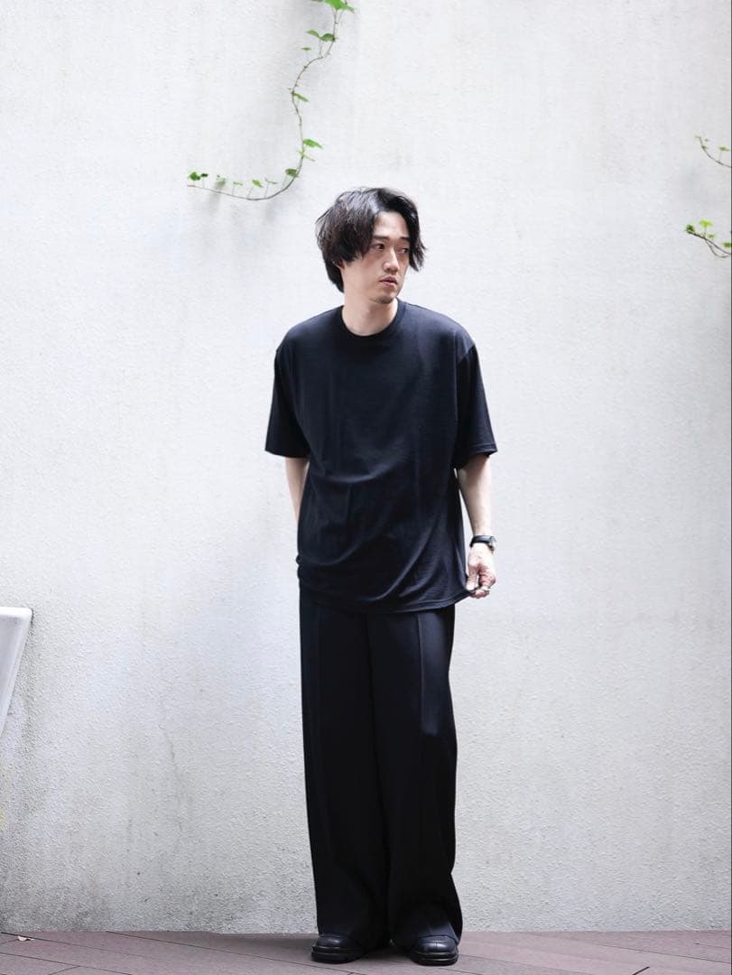 MBハイエンド尾州ウールTシャツ　ビックサイズモデル Sサイズ