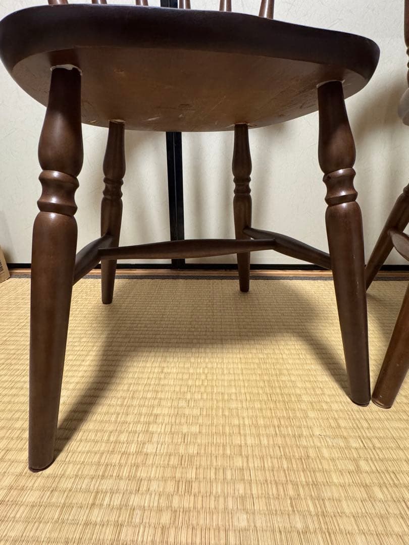 ダイニングチェア ウィンザーチェア 2脚セット マレーシア