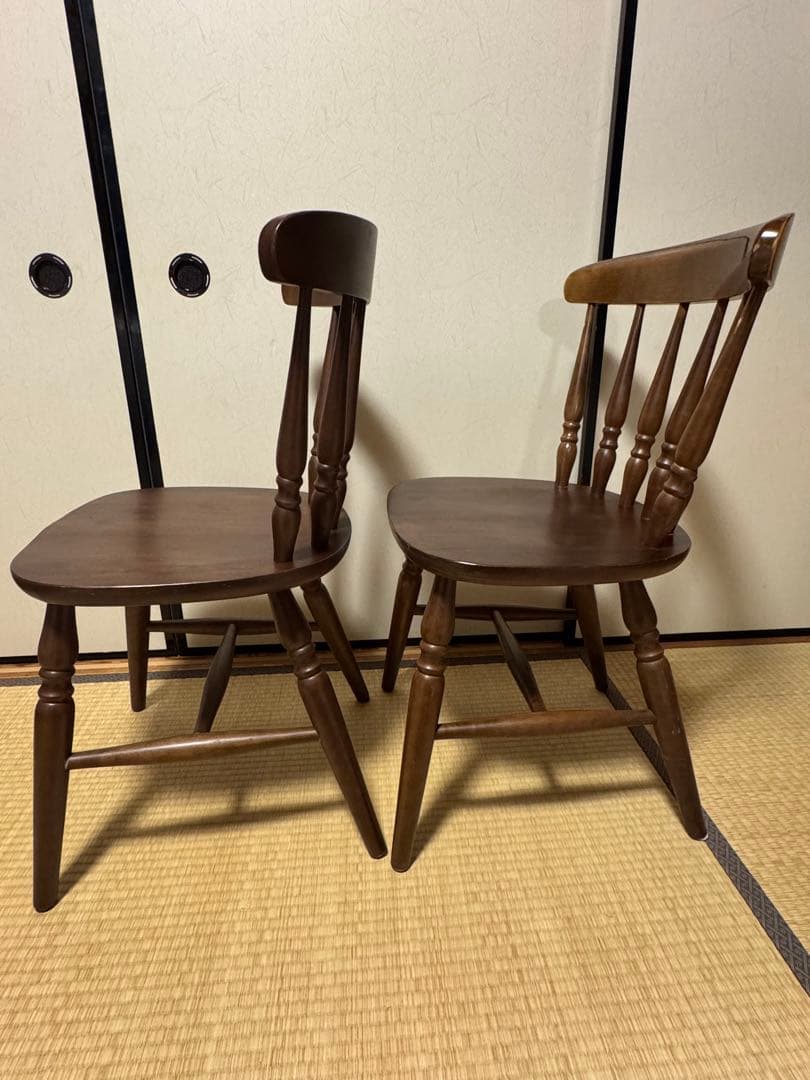 ダイニングチェア ウィンザーチェア 2脚セット マレーシア
