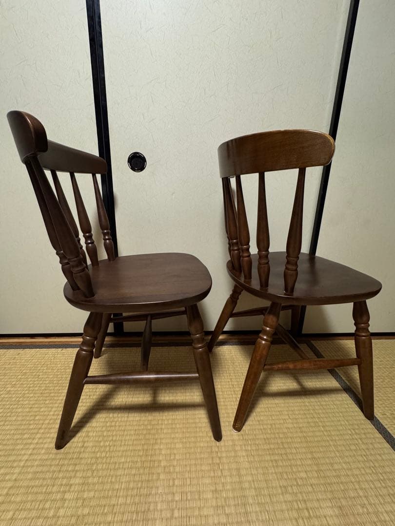 ダイニングチェア ウィンザーチェア 2脚セット マレーシア