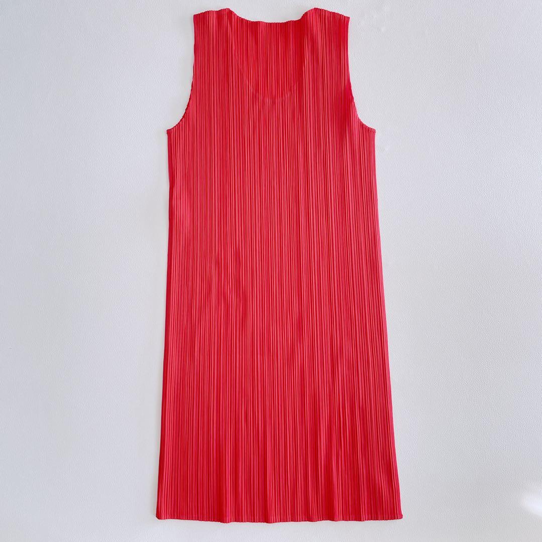 美品✨プリーツプリーズ　トップス　ノースリーブ　ワンピース　チュニック　サイズ4