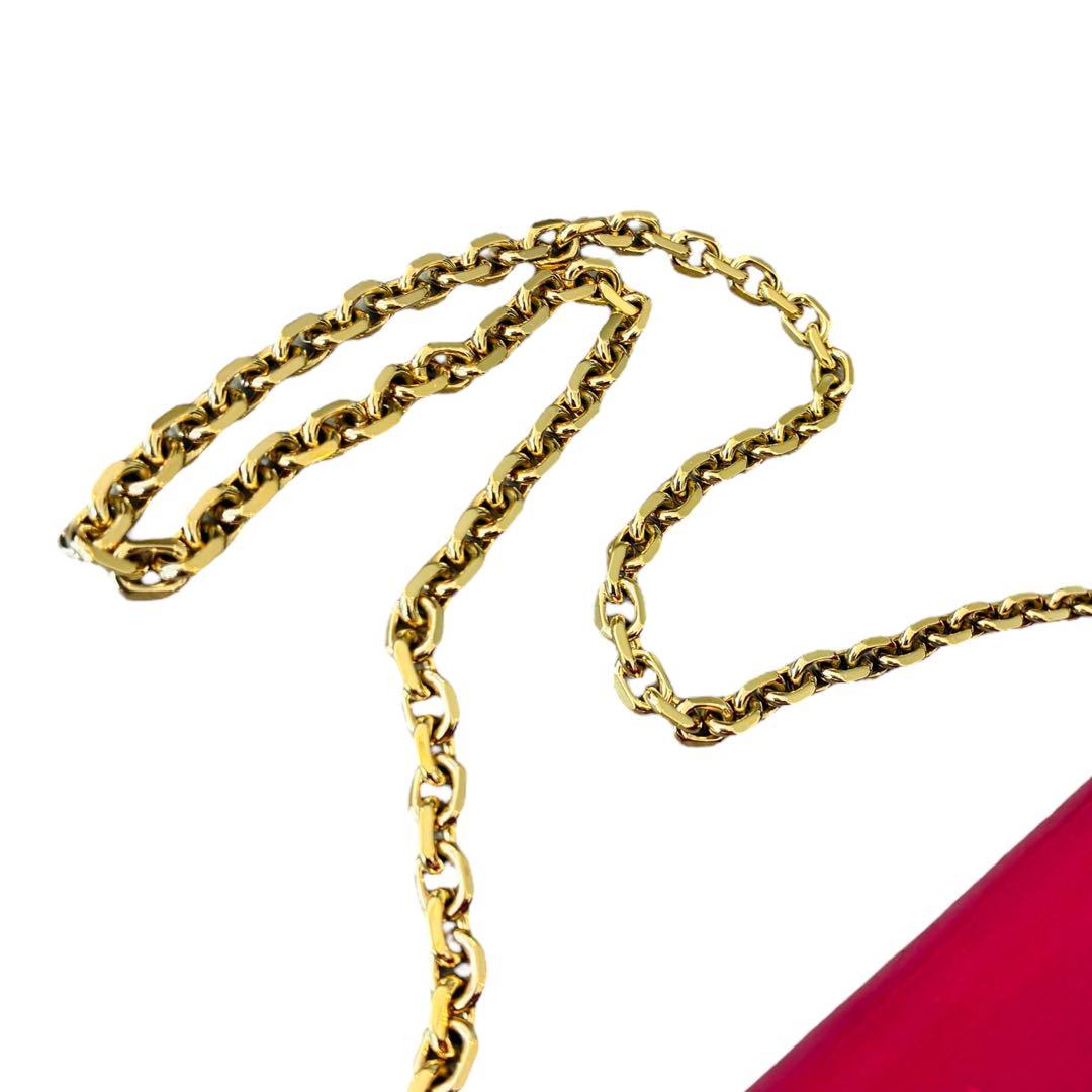 LOEWE ロエベ チェーンウォレット ピンクパープル ゴールドチェーン 箱付き