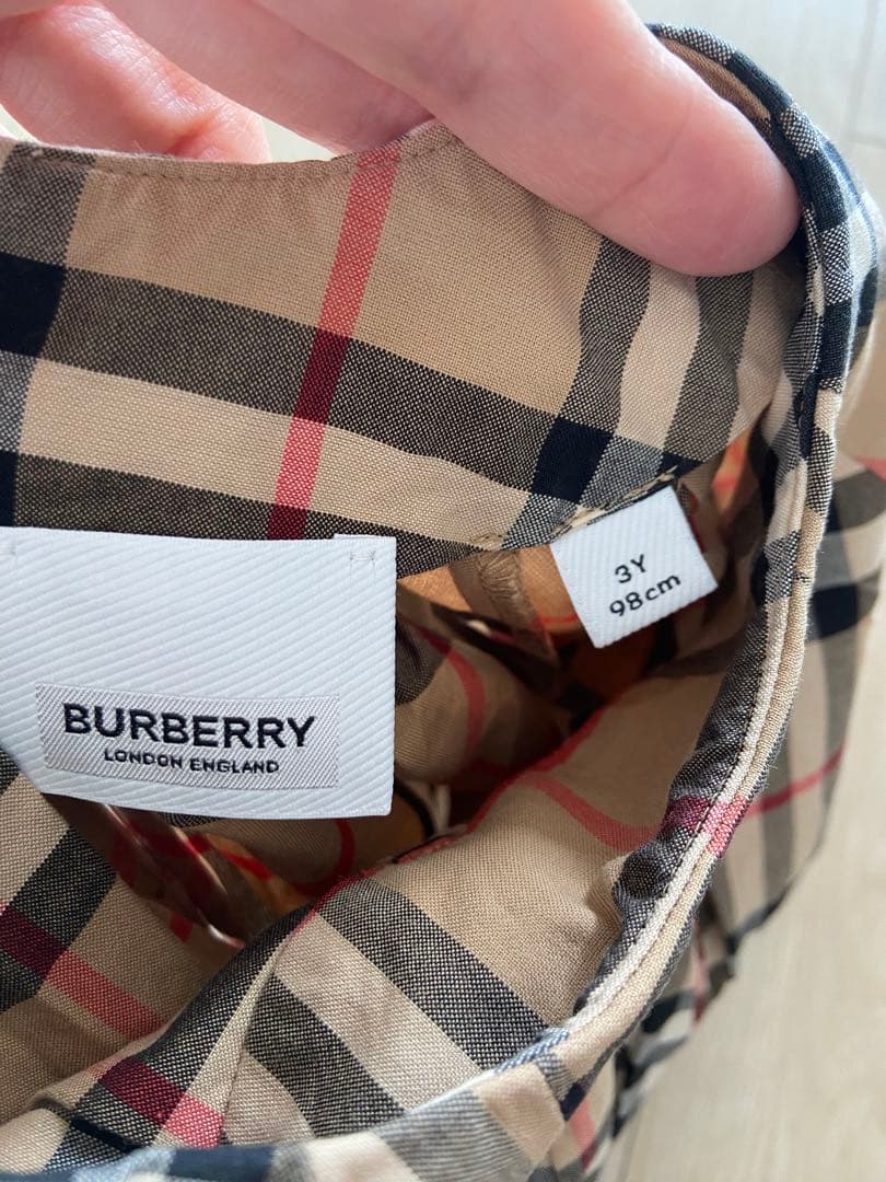 ⭐︎BURBERRY 半袖 チェック柄 ワンピース 98cm⭐︎