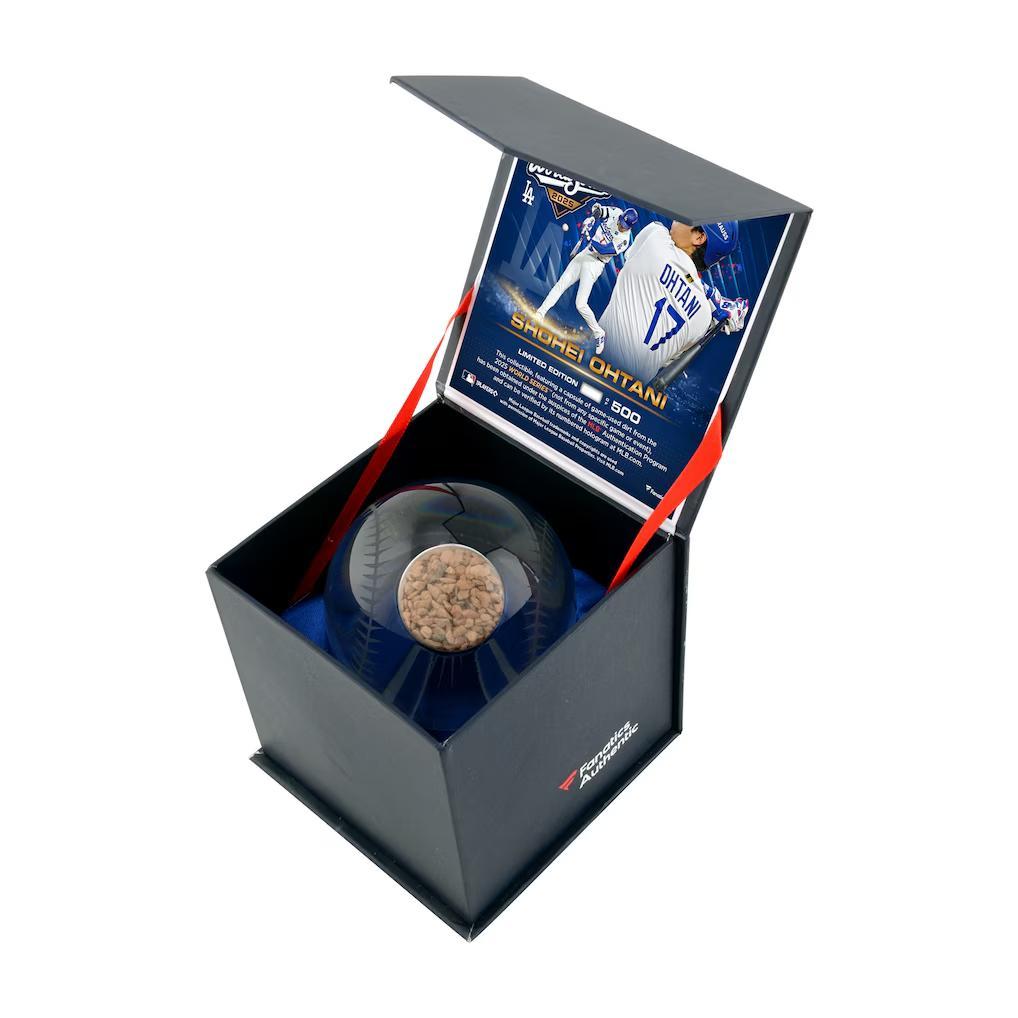 2025大谷翔平 記念ボール 500個限定 WS優勝　グランド土　ファナティクス