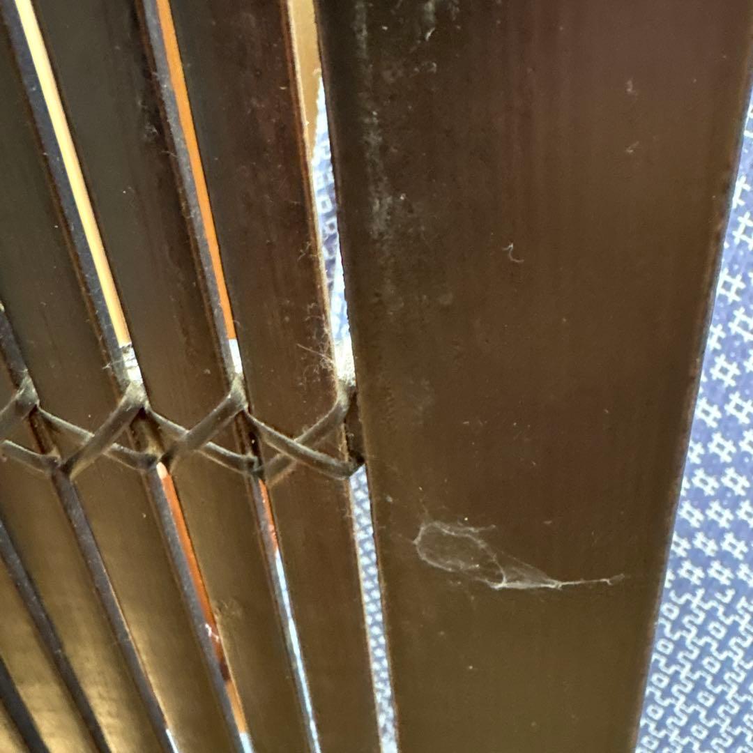 アンティーク衝立3連漆黒