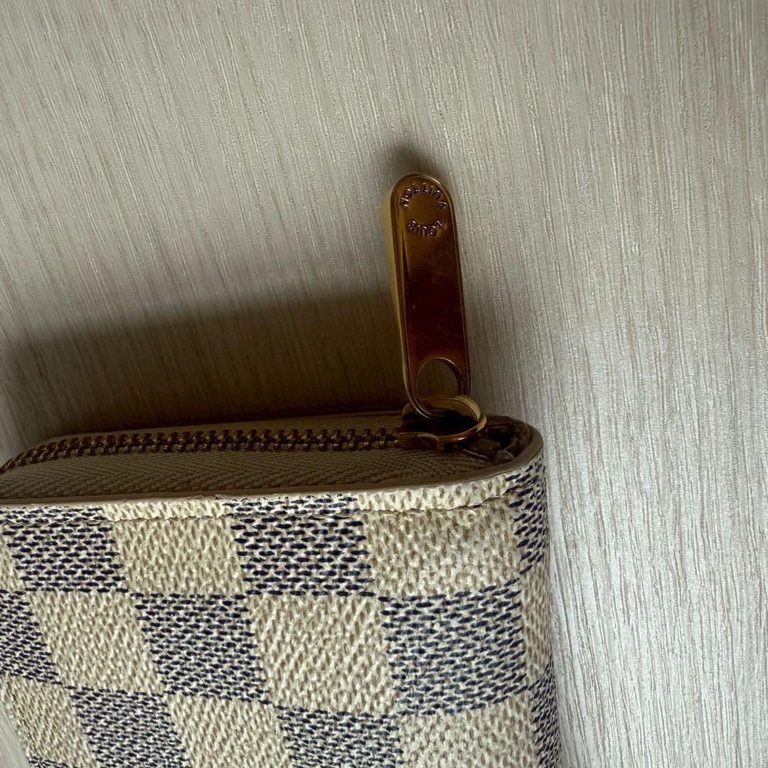Louis Vuitton ダミエアズール pvc ジッピーパース