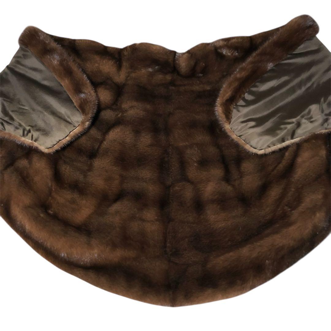 【美品】EMBA エンバ　マホガニーミンク　ショール　ミンクショール　希少