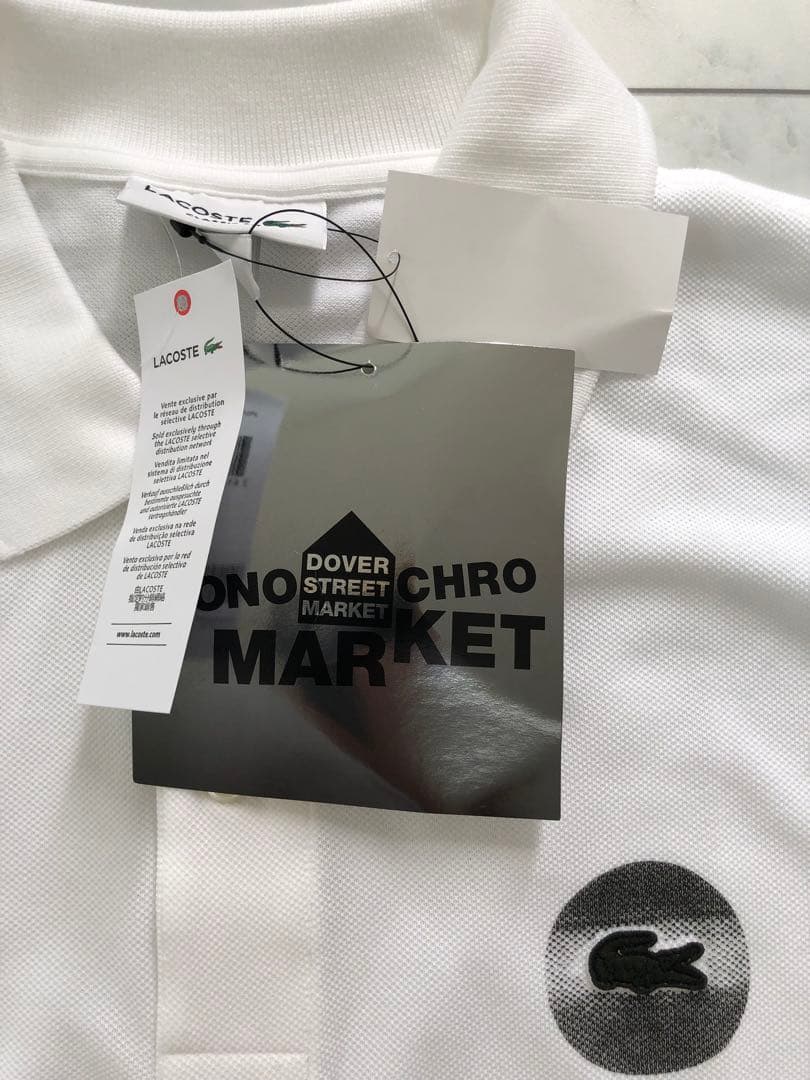 LACOSTE DOVER STREET MARKET ホワイトポロシャツ
