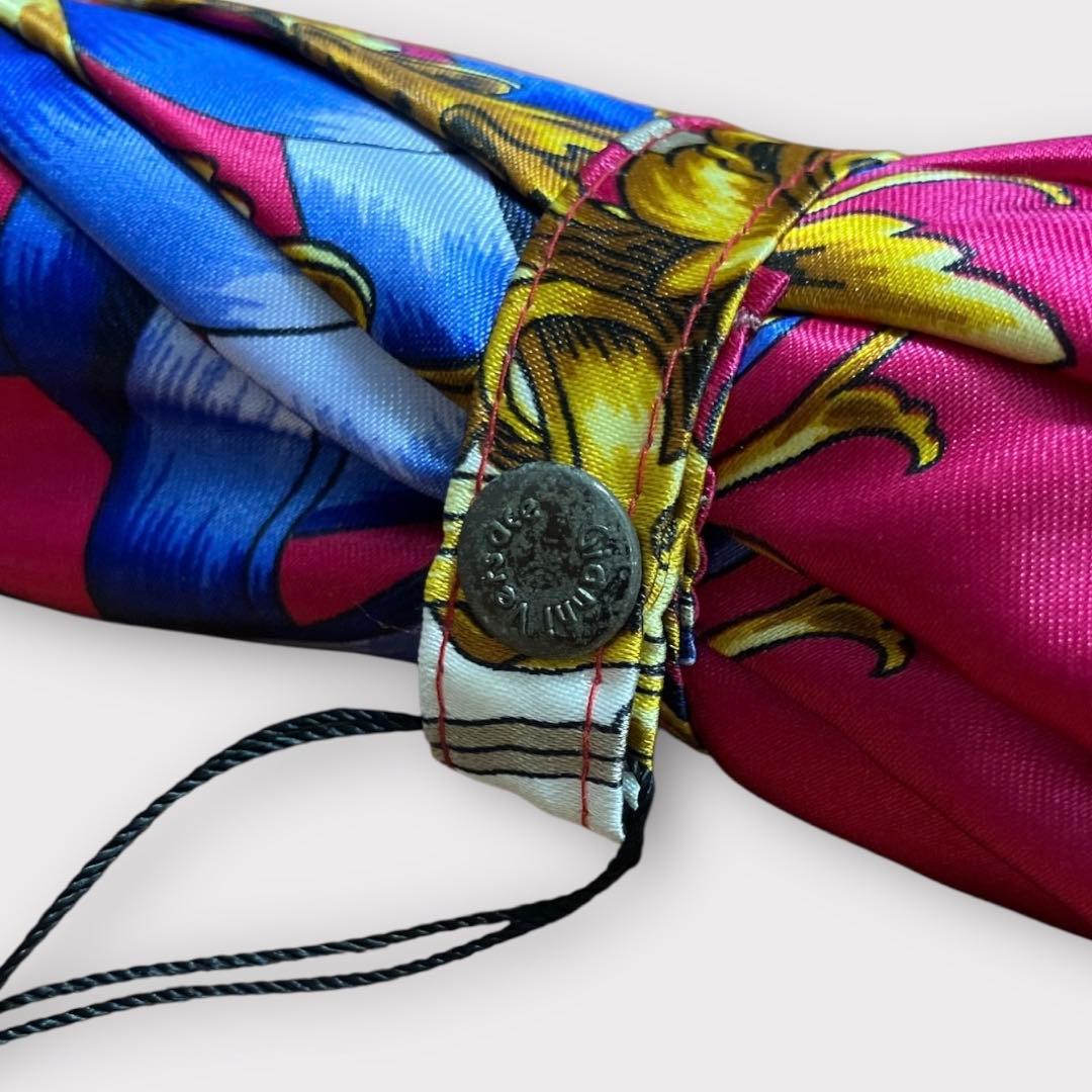 ジャンニ ヴェルサーチェ 長傘 雨傘 総柄 未使用品 日本製 ピンク系