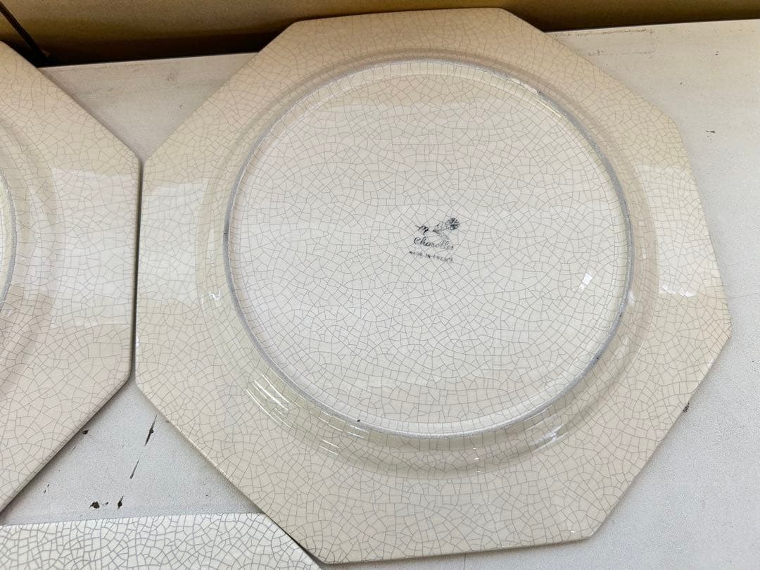 P267未使用品　MOLIN モラン オクタゴナル 皿　パーティ　プレート　3枚