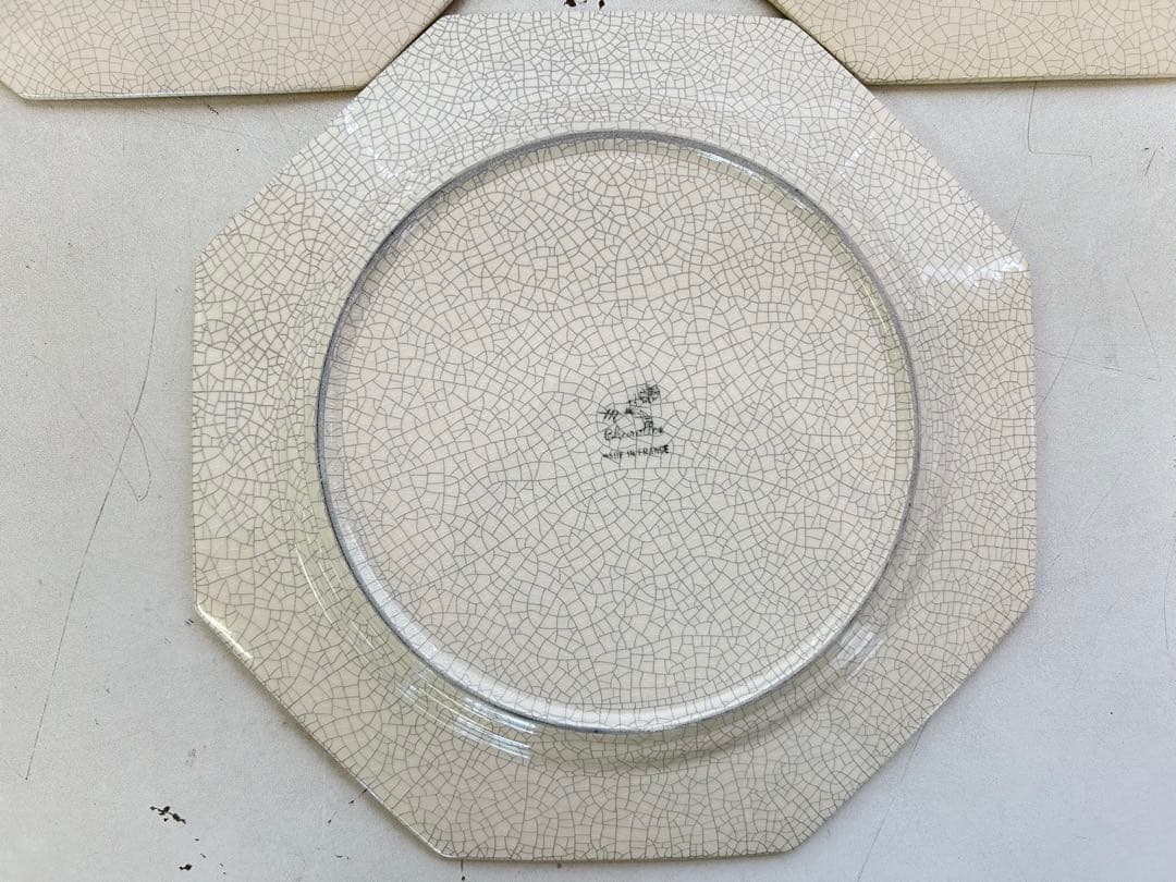 P267未使用品　MOLIN モラン オクタゴナル 皿　パーティ　プレート　3枚