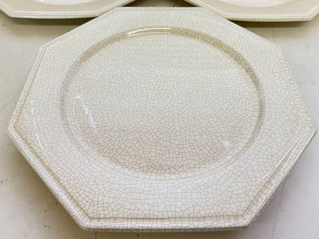 P267未使用品　MOLIN モラン オクタゴナル 皿　パーティ　プレート　3枚