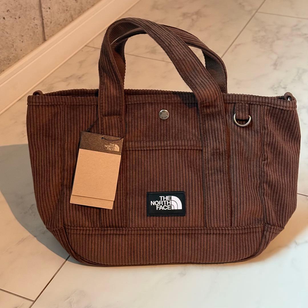 日本未入荷✨　新品未使用　ノースフェイス　コーデュロイ　トートバッグ　ブラウン