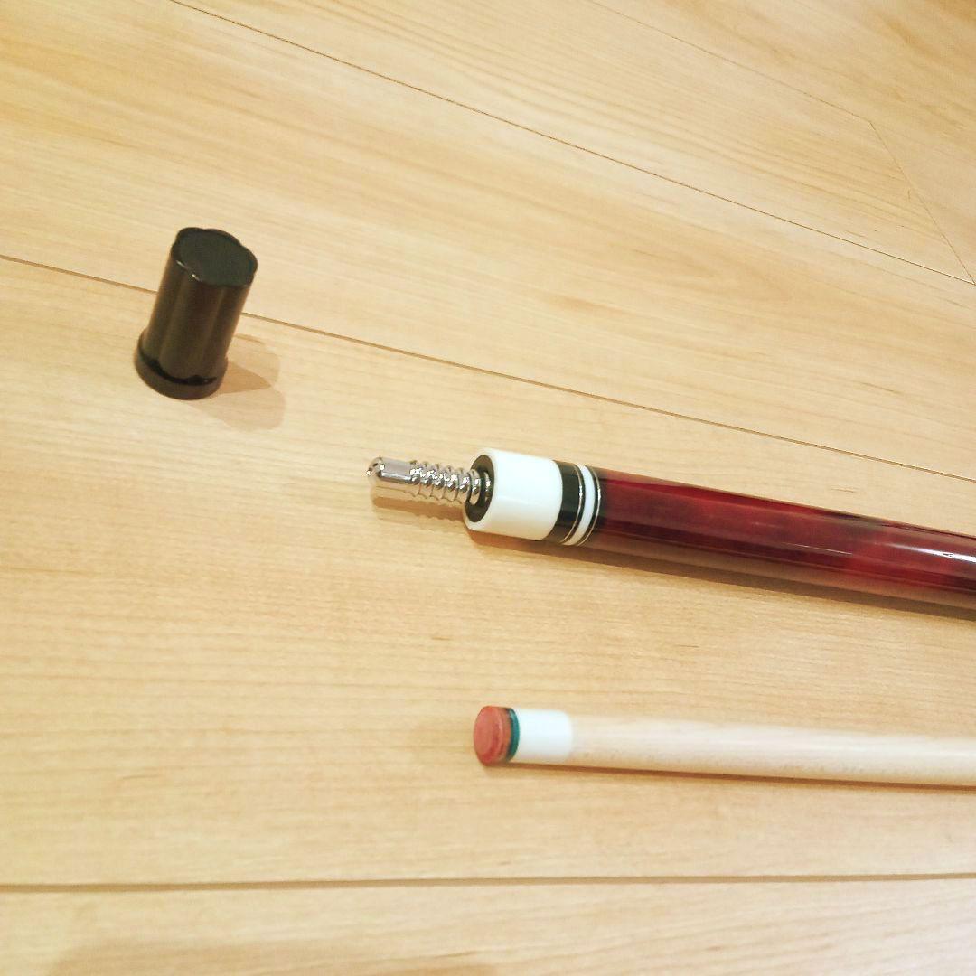 【最終価格】【新品未使用】プレイ用　 ビリヤードキュー　ワインレッド