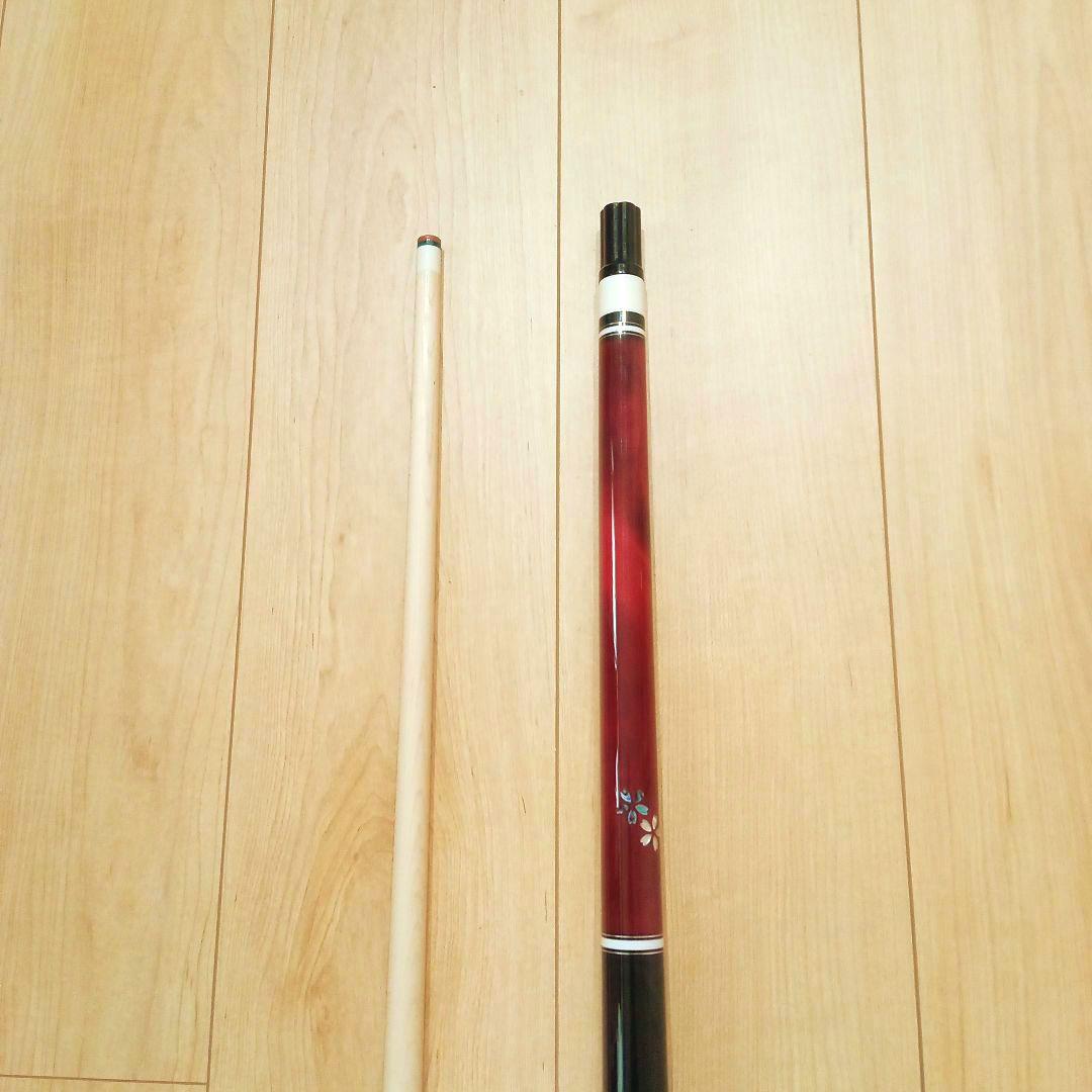 【最終価格】【新品未使用】プレイ用　 ビリヤードキュー　ワインレッド