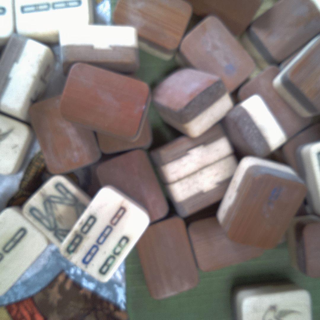 専用です。 木製麻雀牌セット 収納ボックス付き 蓋無し 汚れ