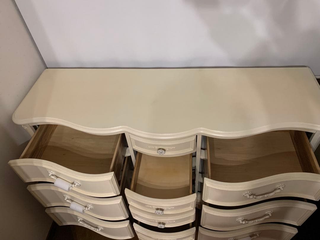 ジェシカマクリントック ロマンスコレクション 10ドロア チェスト　白　ホワイト