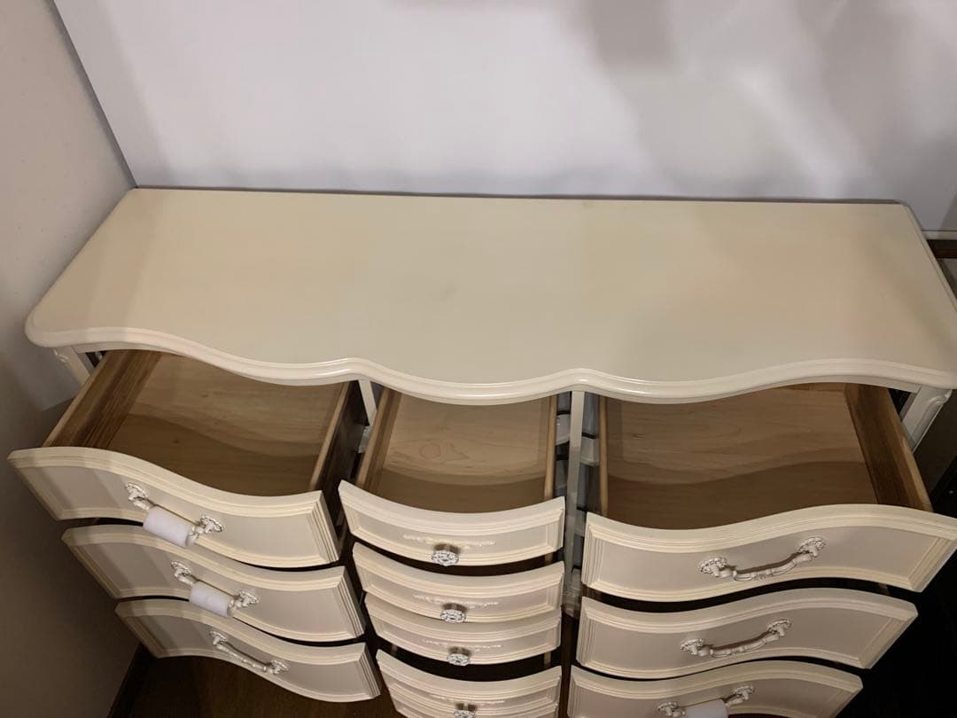 ジェシカマクリントック ロマンスコレクション 10ドロア チェスト　白　ホワイト