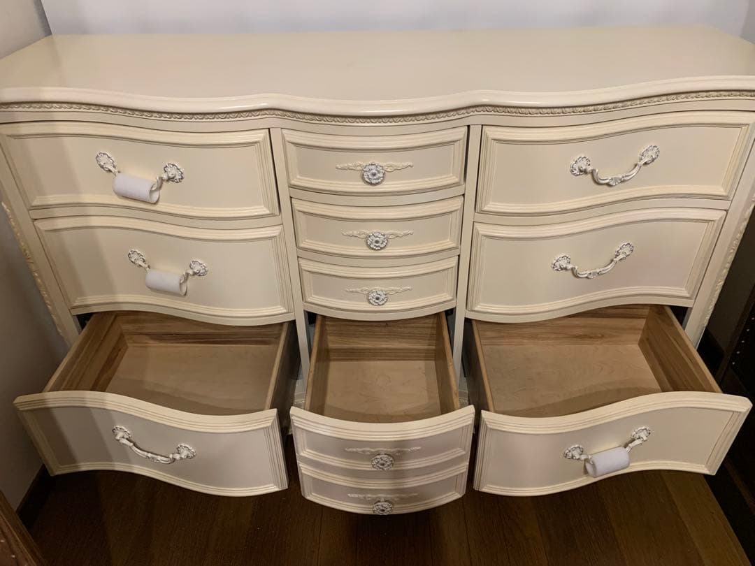 ジェシカマクリントック ロマンスコレクション 10ドロア チェスト　白　ホワイト