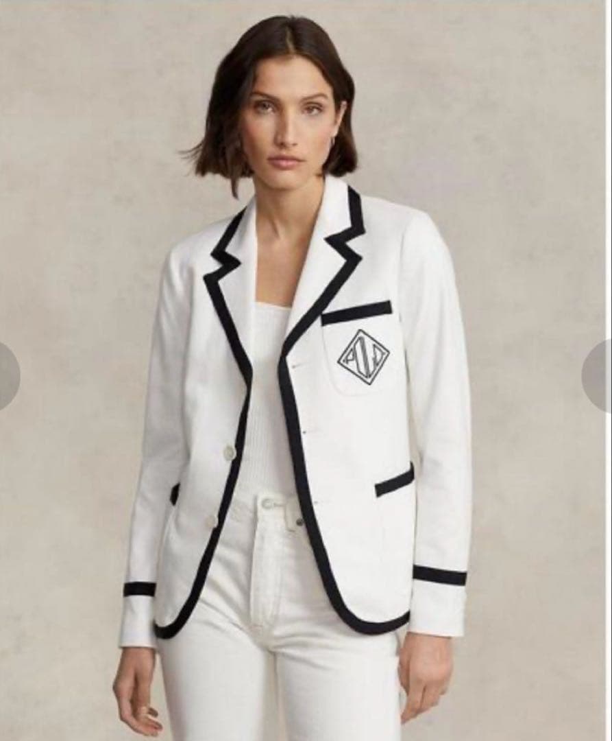 ポロラルフローレン　フレンチテリークリケットブレザー　バイカラー